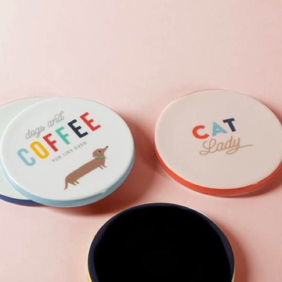 “DOG Lady” ceramic coaster - Picture 6 of 8